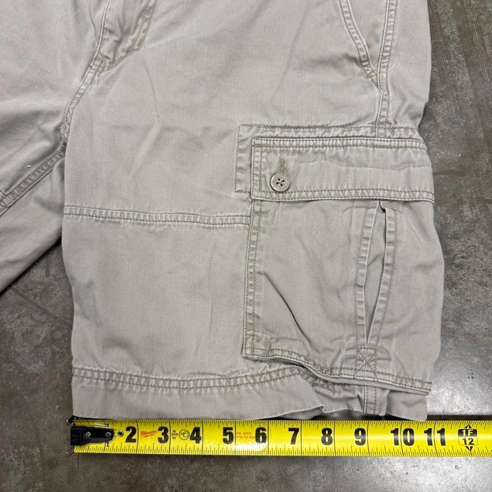 The North Face Vintage Y2K Beige Baggy Skater Cargo Shorts Mens 36 Khaki Hiking - Picture 8 of 8